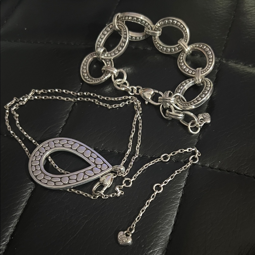 Brighton Silver Bracelet and Necklace Set